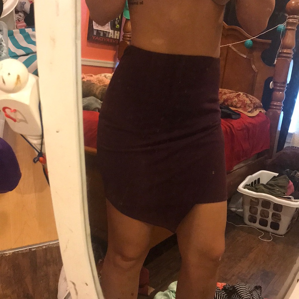 Lavender pencil skirt